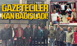 Zonguldaklı gazeteciler kan bağışında bulundu