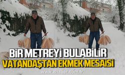 Kdz. Ereğli'de yoğun kar yağışı. Vatandaşlar tedbirlerini aldı.