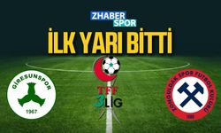 Giresunspor- Zonguldakspor maçı başladı!
