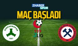 Giresunspor- Zonguldakspor maçı başladı!