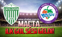 Çayelispor- Ereğli Belediyespor maçında ilk gol sesi geldi!
