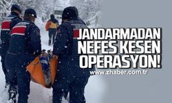 Karabük'te hasta vatandaşa jandarma ulaştı