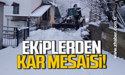 Devrek’te karla mücadele sürüyor