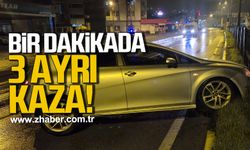 Bartın'da bir dakikada 3 ayrı kaza