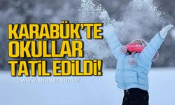 Karabük'te 31 Aralık Çarşamba günü okullar tatil edildi