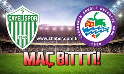 Çayelispor- Ereğli Belediyespor maçı bitti!