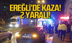 Ereğli’de motosiklet devrildi: 2 kişi yaralandı