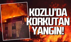Kozlu’da korkutan yangın: İtfaiye müdahale etti!