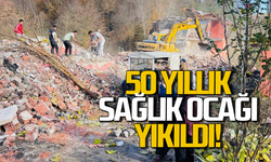 50 yıllık sağlık ocağı yıkıldı: Saffet Bozkurt olay yerinde inceleme yaptı!