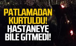 Kaza yapan araçta patlamadan kurtuldu! Hastaneyi reddetti!