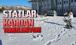 Devrek’te statlar kardan temizleniyor