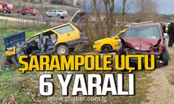 Karabük'te hafif ticari araç ile otomobil çarpıştı! 6 yaralı