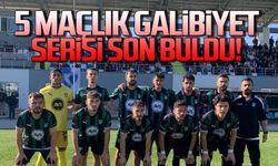 Çaycumaspor’da 5 maçlık galibiyet son buldu