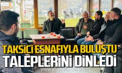 Mustafa Çağlayan taksici esnafıyla buluştu! Taleplerini dinledi!