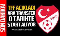 TFF açıkladı! Ara transfer o tarihte start alıyor
