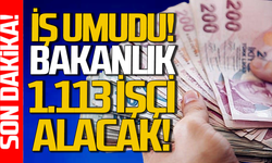 Milli Savunma Bakanlığı 1113 işçi alacak!
