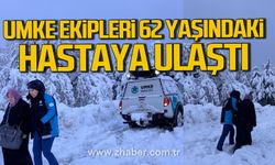Zonguldak'ta UMKE ekipleri 62 yaşındaki kadın hastaya ulaştı.