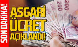 Asgari ücret açıklandı: İşte yeni asgari ücret!
