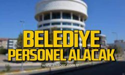 Çaycuma Belediyesi’ne personel alınacak!