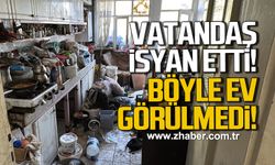 Karabük'te vatandaş isyan etti! Böyle çöp ev görülmedi!
