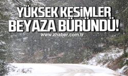 Bolu'nun yüksek kesimleri beyaza büründü!