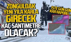 Zonguldak yeni yıla karla girecek! İşte gün gün kar raporu...
