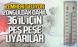 Zemheri geliyor! Zonguldak dahil 36 il için peş peşe uyarılar
