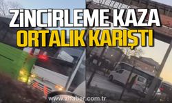 Kdz. Ereğli'de zincirleme kaza. Ortalık karıştı.