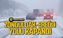 Zonguldak- Ereğli yolu kapandı