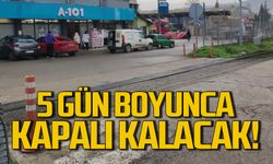 Hemzemin geçit 5 gün boyunca trafiğe kapatılıyor
