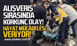 Zonguldak’ta alışveriş faciası: Merdivenden düşen kadın hayat mücadelesi veriyor