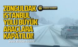 Zonguldak-Ereğli yolunda son durum. Yol büyük araçlara kapatıldı