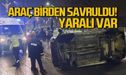 Karabük'te savrulan aracın yolcusu yaralandı