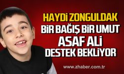 Çaycuma'da DMD hastası Asaf Ali Özkan destek bekliyor.