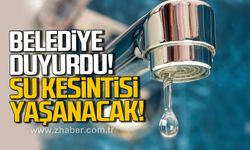 Devrek Belediyesi duyurdu Su kesintisi yaşanacak