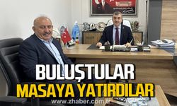 Ahmet Çolakoğlu ve Vedat Öztürk buluştu. Sorunlar masaya yatırıldı.