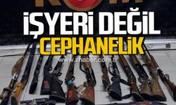 Bartın'da işyerine polisten baskın. Cephanelik çıktı.