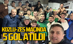 Kozlu Belediyespor-Zonguldak Ereğli Spor maçından 5 gol çıktı