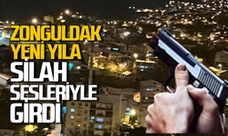 Zonguldak yeni yıla silah sesleriyle girdi