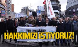 Emekliler Madenci Anıtı'nda seslerini yükseltti