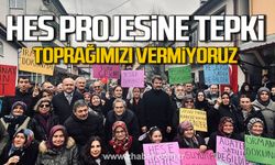 Devrek'te HES projesine tepki. "Derelerimizi, toprağımızı vermiyoruz"