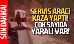 Karabük'te servis aracı kaza yaptı. Çok sayıda yaralı var
