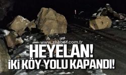 Karabük'te iki köye ulaşım sağlayan yol kapandı