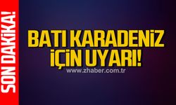 Batı Karadeniz için uyarı