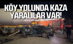 Bartın'da otomobil beton mikserine çarptı: 1 yaralı