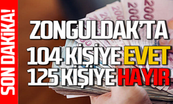Zonguldak’ta 104 kişiye “EVET” 125 kişiye “HAYIR”