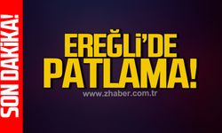 Ereğli'de kontrollü patlama korkuttu