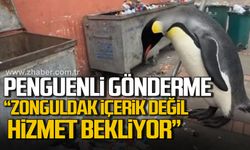 Mustafa Çağlayan'dan Tahsin Erdem’e penguenli gönderme. "Zonguldak içerik değil, hizmet bekliyor"