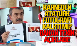 Karnelerden Atatürk fotoğrafı neden kaldırıldı? Bakan Tekin konuştu!