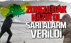 Zonguldak hazır ol. Meteoroloji'den sarı alarm.
